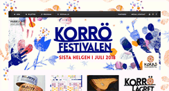 Desktop Screenshot of korrofestivalen.se