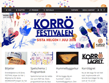 Tablet Screenshot of korrofestivalen.se